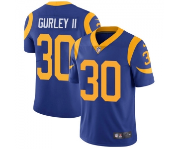 Nike Los Angeles Rams #30 Todd Gurley II Royal Blue Alternate Men's Stitched NFL Vapor Untouchable Limited Jersey