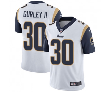 Nike Los Angeles Rams #30 Todd Gurley II White Men's Stitched NFL Vapor Untouchable Limited Jersey