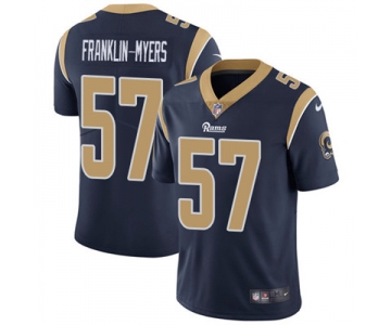 Nike Los Angeles Rams #57 John Franklin-Myers Navy Blue Team Color Men's Stitched NFL Vapor Untouchable Limited Jersey