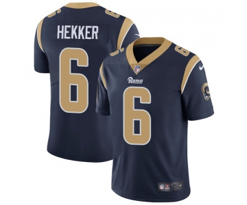 Nike Los Angeles Rams #6 Johnny Hekker Navy Blue Team Color Men's Stitched NFL Vapor Untouchable Limited Jersey