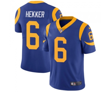 Nike Los Angeles Rams #6 Johnny Hekker Royal Blue Alternate Men's Stitched NFL Vapor Untouchable Limited Jersey