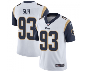 Nike Los Angeles Rams #93 Ndamukong Suh White Men's Stitched NFL Vapor Untouchable Limited Jersey