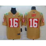Nike Rams 16 Jared Goff Gold City Edition Vapor Untouchable Limited Jersey
