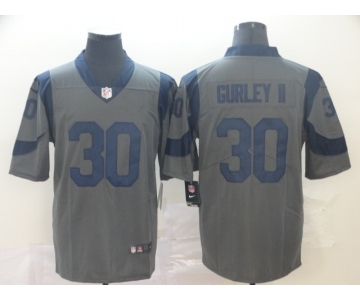 Nike Rams 30 Todd Gurley II Gray Inverted Legend Limited Jersey