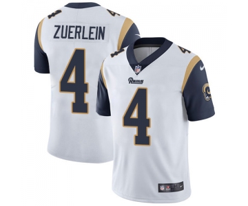 Nike Rams #4 Greg Zuerlein White Men's Stitched NFL Vapor Untouchable Limited Jersey