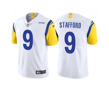 Nike Rams 9 Matthew Stafford White Vapor Untouchable Limited Jersey