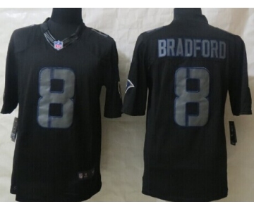 Nike St. Louis Rams #8 Sam Bradford Black Impact Limited Jersey
