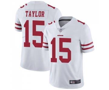49ers #15 Trent Taylor White Men's Stitched Football Vapor Untouchable Limited Jersey