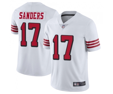 49ers #17 Emmanuel Sanders White Rush Men's Stitched Football Vapor Untouchable Limited Jersey