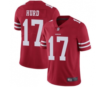 49ers #17 Jalen Hurd Red Team Color Men's Stitched Football Vapor Untouchable Limited Jersey