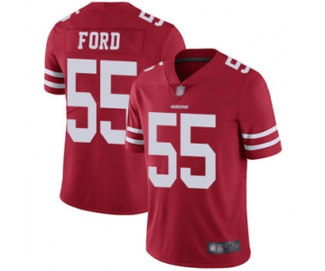49ers #55 Dee Ford Red Team Color Men's Stitched Football Vapor Untouchable Limited Jersey