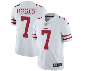 Men's Nike 49ers #7 Colin Kaepernick White Vapor Untouchable Limited Jersey