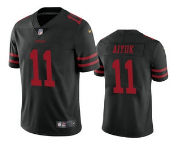 Men's San Francisco 49ers #11 Brandon Aiyuk Black 2020 Vapor Untouchable Stitched NFL Nike Limited Jersey