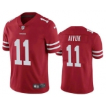 Men's San Francisco 49ers #11 Brandon Aiyuk Red 2020 Vapor Untouchable Stitched NFL Nike Limited Jersey