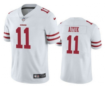 Men's San Francisco 49ers #11 Brandon Aiyuk White 2020 Vapor Untouchable Stitched NFL Nike Limited Jersey