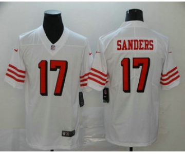 Men's San Francisco 49ers #17 Emmanuel Sanders White New 2018 Color Rush Vapor Untouchable Limited Jersey