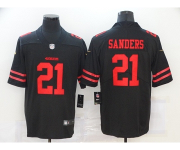 Men's San Francisco 49ers #21 Deion Sanders Black 2020 Vapor Untouchable Stitched NFL Nike Limited Jersey