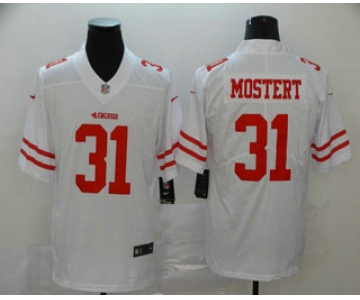 Men's San Francisco 49ers #31 Raheem Mostert White 2017 Vapor Untouchable Stitched NFL Nike Limited Jersey