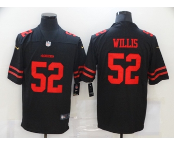 Men's San Francisco 49ers #52 Patrick Willis Black 2017 Vapor Untouchable Stitched NFL Nike Limited Jersey