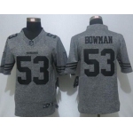 Men's San Francisco 49ers #53 NaVorro Bowman Nike Gray Gridiron 2015 NFL Gray Limited Jersey