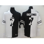 Men's San Francisco 49ers #7 Colin Kaepernick White Black Peaceful Coexisting 2020 Vapor Untouchable Stitched NFL Nike Limited Jersey