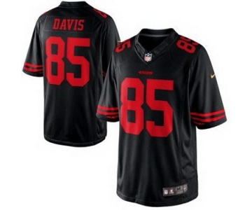 Men's San Francisco 49ers #85 Vernon Davis 2015 Nike Black Limited Jersey