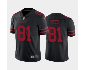 Men's San Francisco 49ers Black Limited #81 Jordan Reed Football Alternate Vapor Untouchable Jersey