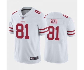 Men's San Francisco 49ers White Limited #81 Jordan Reed Football Road Vapor Untouchable Jersey