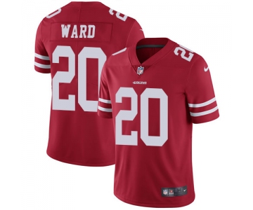 Nike 49ers #20 Jimmie Ward Red Team Color Men's Stitched NFL Vapor Untouchable Limited Jersey