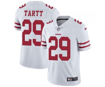 Nike 49ers #29 Jaquiski Tartt White Men's Stitched NFL Vapor Untouchable Limited Jersey