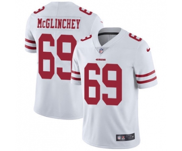 Nike 49ers #69 Mike McGlinchey White Men's Stitched NFL Vapor Untouchable Limited Jersey