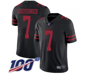 Nike 49ers #7 Colin Kaepernick Black Alternate Men's Stitched NFL 100th Season Vapor Limited Jersey