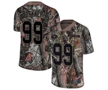 Nike 49ers #99 DeForest Buckner Camo Men's Stitched NFL Limited Rush Realtree Jersey