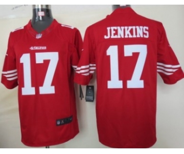 Nike San Francisco 49ers #17 A.J. Jenkins Red Limited Jersey