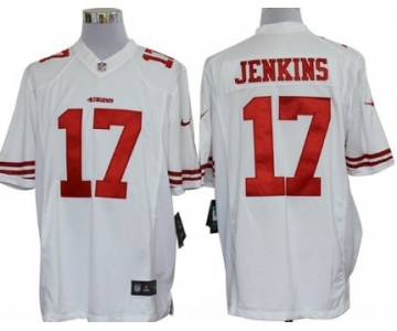 Nike San Francisco 49ers #17 A.J. Jenkins White Limited Jersey