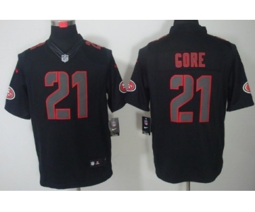 Nike San Francisco 49ers #21 Frank Gore Black Impact Limited Jersey