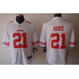 Nike San Francisco 49ers #21 Frank Gore White Limited Jersey