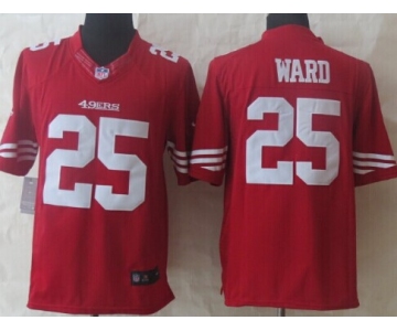 Nike San Francisco 49ers #25 Jimmie Ward Red Limited Jersey