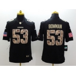 Nike San Francisco 49ers #53 Navorro Bowman Salute to Service Black Limited Jersey