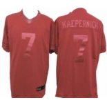 Nike San Francisco 49ers #7 Colin Kaepernick Drenched Limited Red Jersey