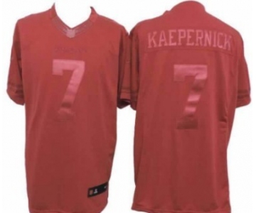 Nike San Francisco 49ers #7 Colin Kaepernick Drenched Limited Red Jersey