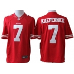 Nike San Francisco 49ers #7 Colin Kaepernick Red Limited Jersey