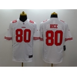 Nike San Francisco 49ers #80 Jerry Rice White Limited Jersey