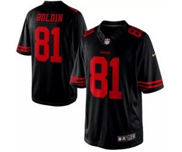 Nike San Francisco 49ers #81 Anquan Boldin 2015 Black Limited Jersey