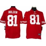 Nike San Francisco 49ers #81 Anquan Boldin Red Limited Jersey