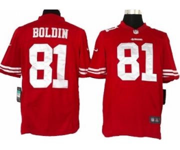 Nike San Francisco 49ers #81 Anquan Boldin Red Limited Jersey