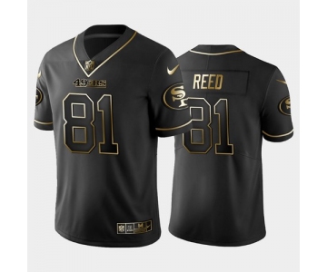 Nike San Francisco 49ers #81 Jordan Reed Black Gold Vapor Untouchable Limited Jersey