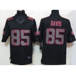 Nike San Francisco 49ers #85 Vernon Davis Black Impact Limited Jersey