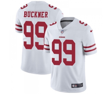 Nike San Francisco 49ers #99 DeForest Buckner White Men's Stitched NFL Vapor Untouchable Limited Jersey