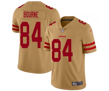 San Francisco 49ers Men's #84 Kendrick Bourne Gold Limited Inverted Legend Jersey